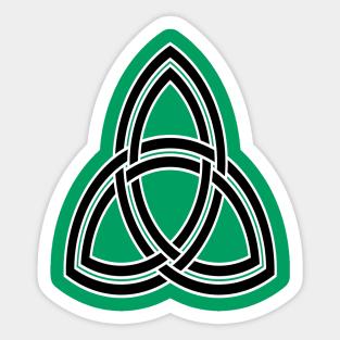 Double Threaded Triquetra Knot Pattern Sticker
